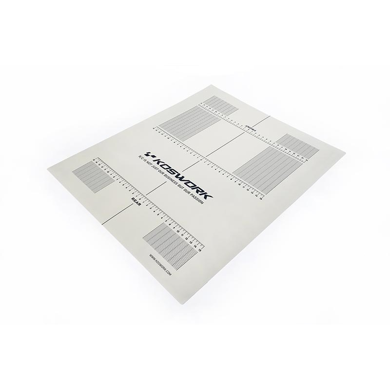Koswork KOS18011 390x470mm Plastic Decal (for 1/10 & 1/8 Buggy & On-Road Car Setup Board)