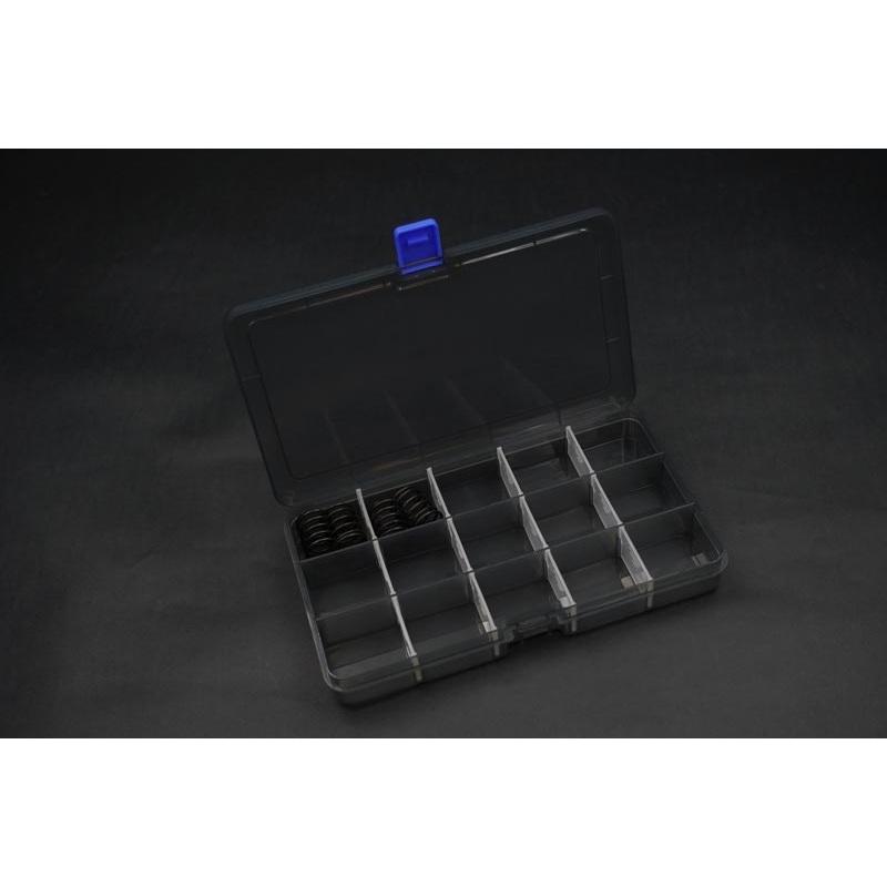 Koswork KOS32115 Parts Box 177x102x25mm (15 compartments, removable dividers)