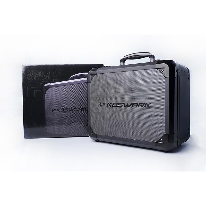 Koswork KOS32302-NB4 Mini Black V2 Aluminum Carry Case (w/Flysky Noble NB4 foam)