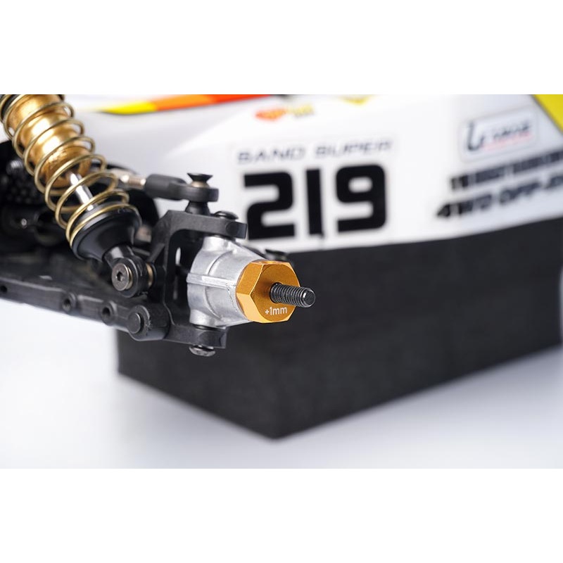 Koswork KOS04307 Kyosho +1mm Widened Wheel Hub Mid/Turbo/Optima/Javelin/Ultima (2)
