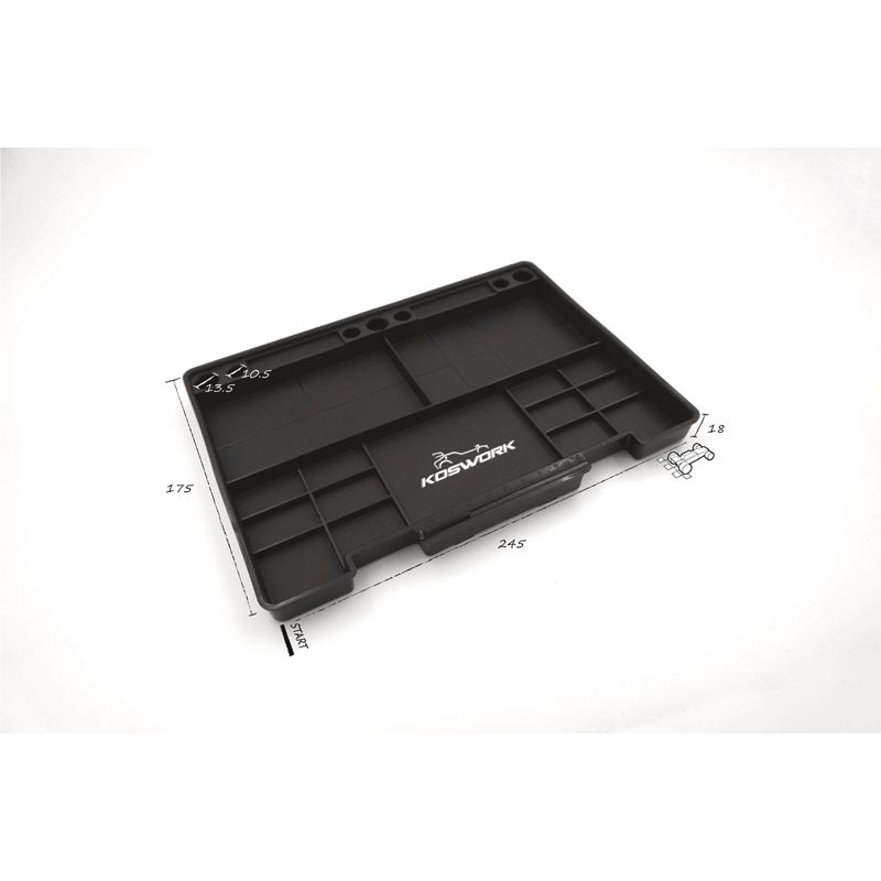 Koswork KOS32101BK Parts Tray 245*175*18mm Black