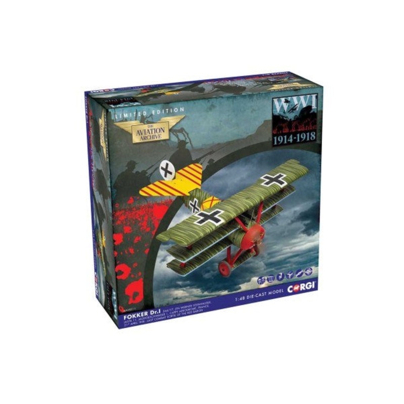 Corgi AA38311 1/48 Fokker Dr.I Triplane – 564/17 Lt. Werner Steinhauser