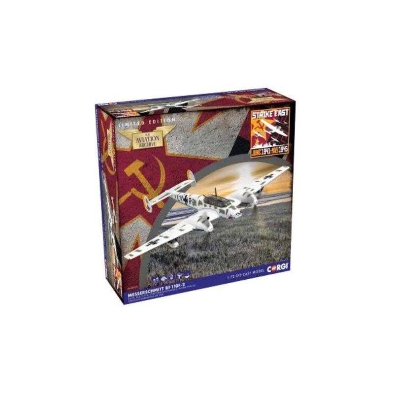 Corgi AA38510 1/72 Messerschmitt Bf 110 F-2 LN+FR 10(Z) Staffel ZG 5 Operation Barbarossa