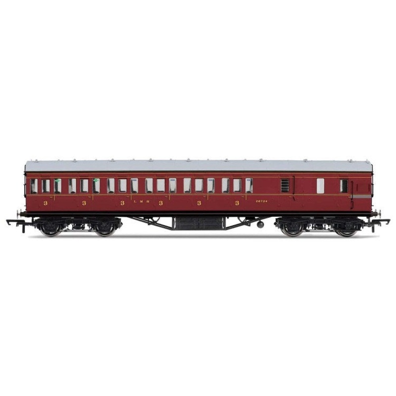Hornby R4677A LMS Non-corridor 57′: 3rd Cl/B