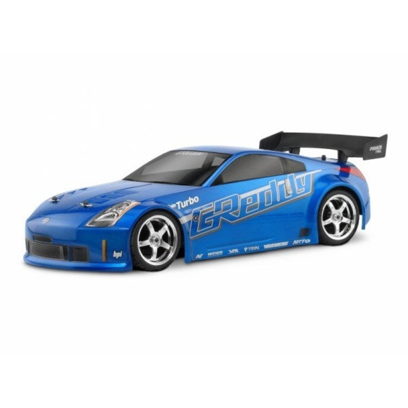 HPI Racing 17218 1/10 RC Body: Nissan 350Z GReddy Twin Turbo (190mm Ver.)  – Unpainted