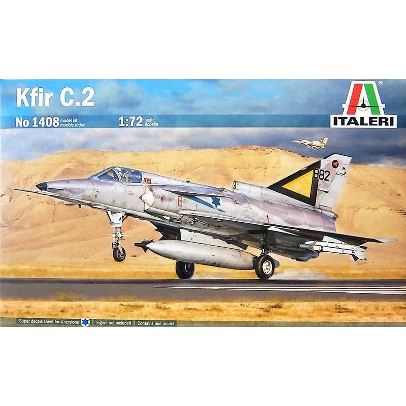 Italeri 1408 1/72 KFIR C.2 COMBAT JET