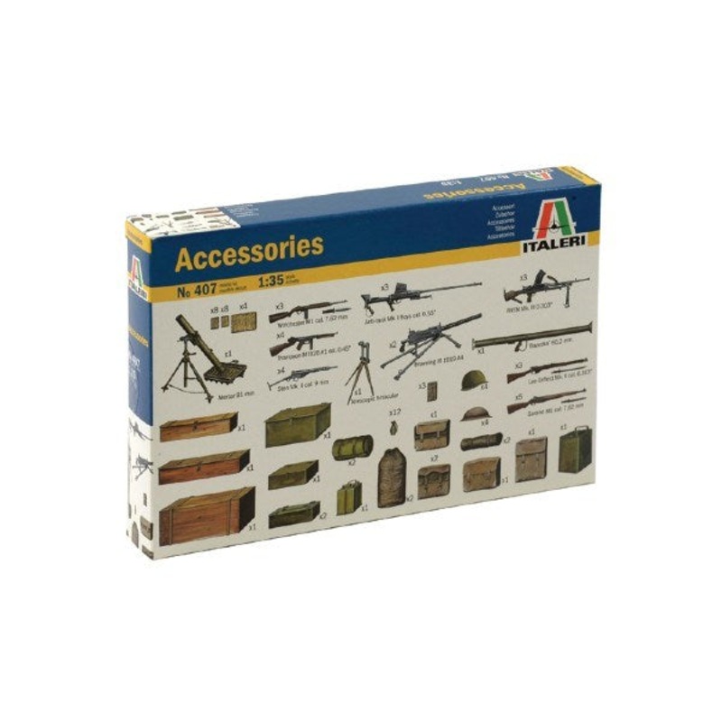 Italeri 407 1/35 Accessories – US and British Infantry (WWII)