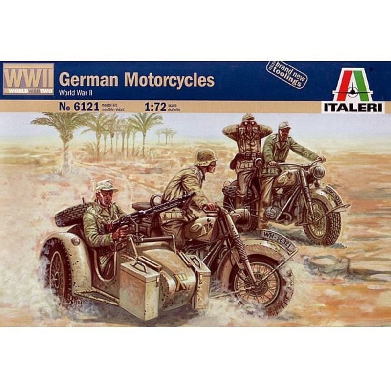 Italeri 6121 1/72 2ND WW GERMAN MOTORCYCLES