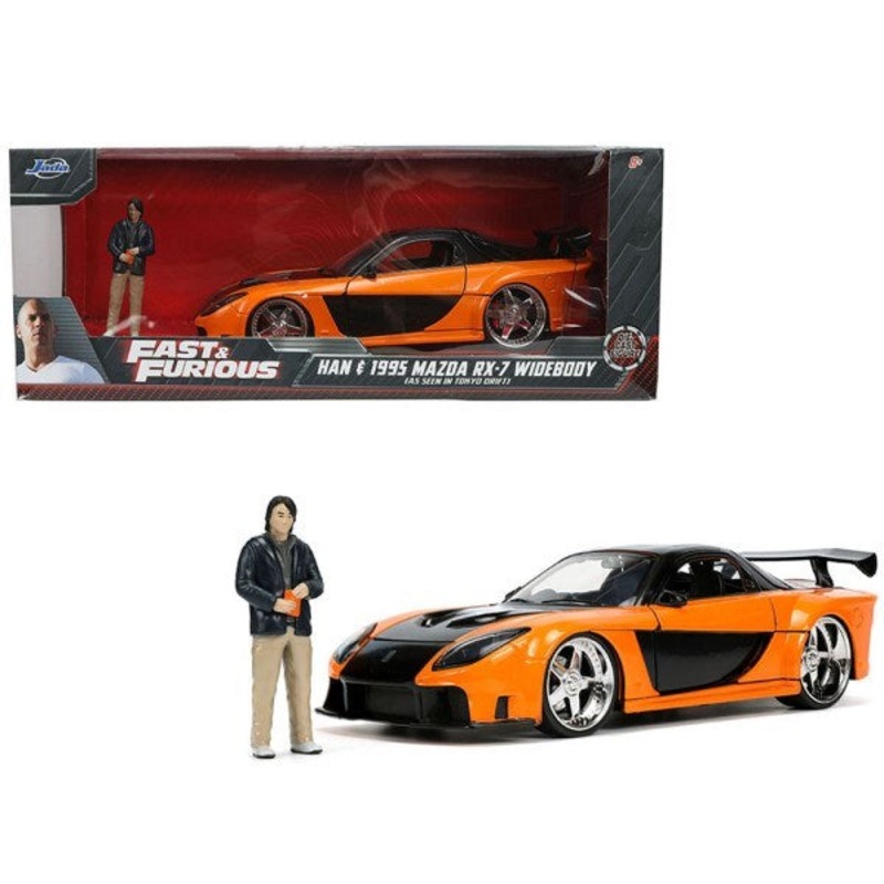 Jada 33174 1/24 1995 Mazda RX-7 Widebody w/Han Figurine – Fast and Furious