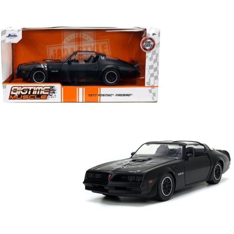 Jada 34038 1/24 1977 Pontiac Firebird (Matt Black) – BigTime Muscle