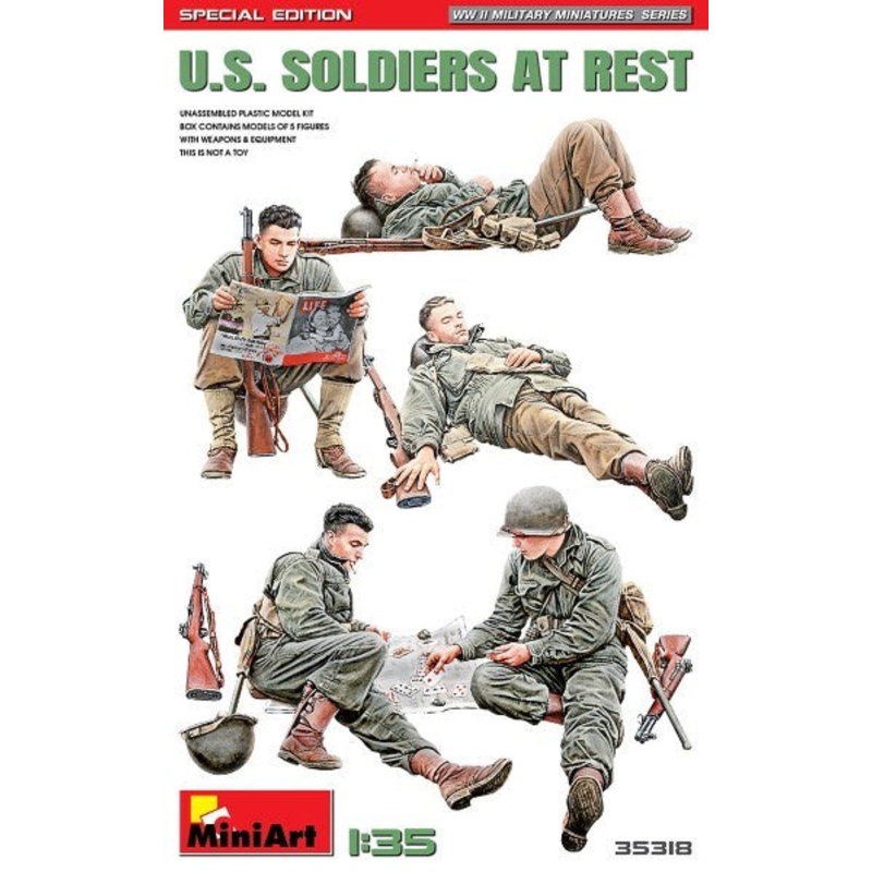 MiniArt 35318 1/35 US SOLDIERS AT REST Spec. Ed.