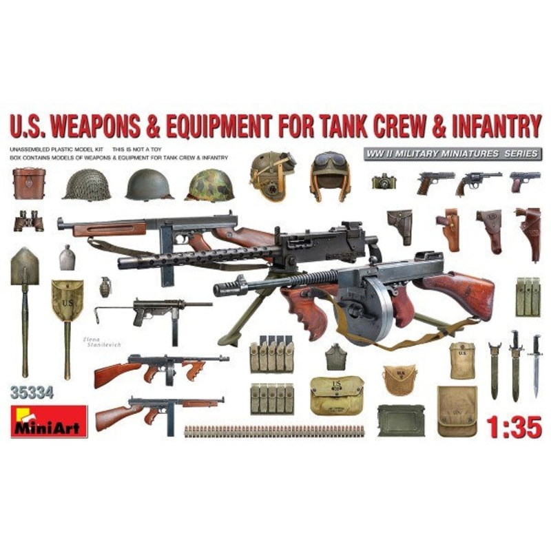 MiniArt 35334 1/35 U.S. Weapons and Equipment for Tank Crews and Infantry