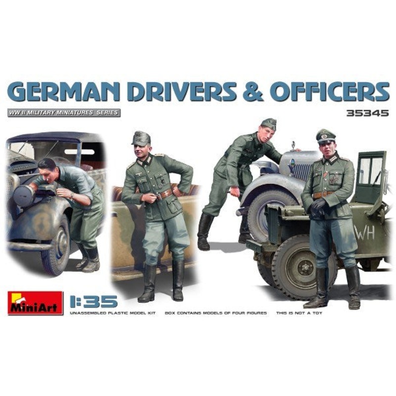 MiniArt 35345 1/35 GERMAN DRIVERS & OFFICERS