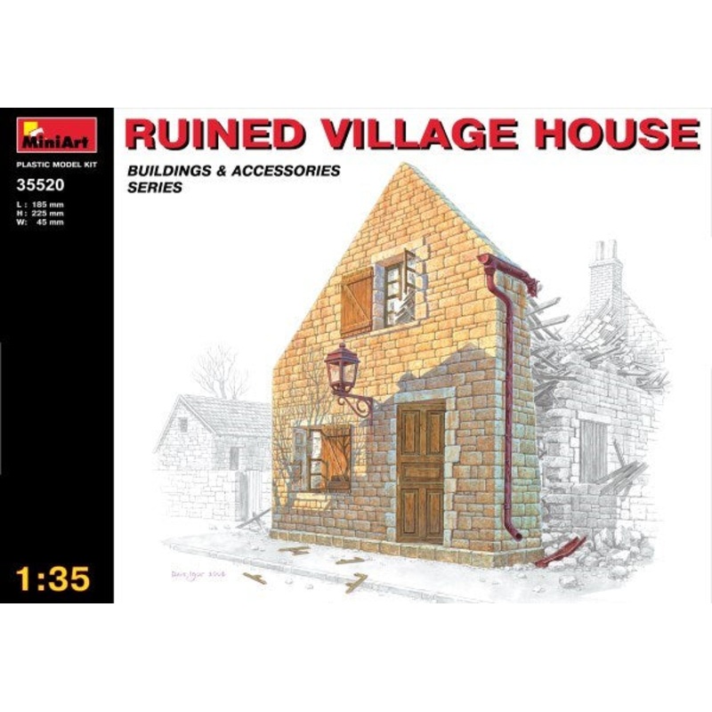 MiniArt 35520 1/35 RUINED VILLAGE HOUSE