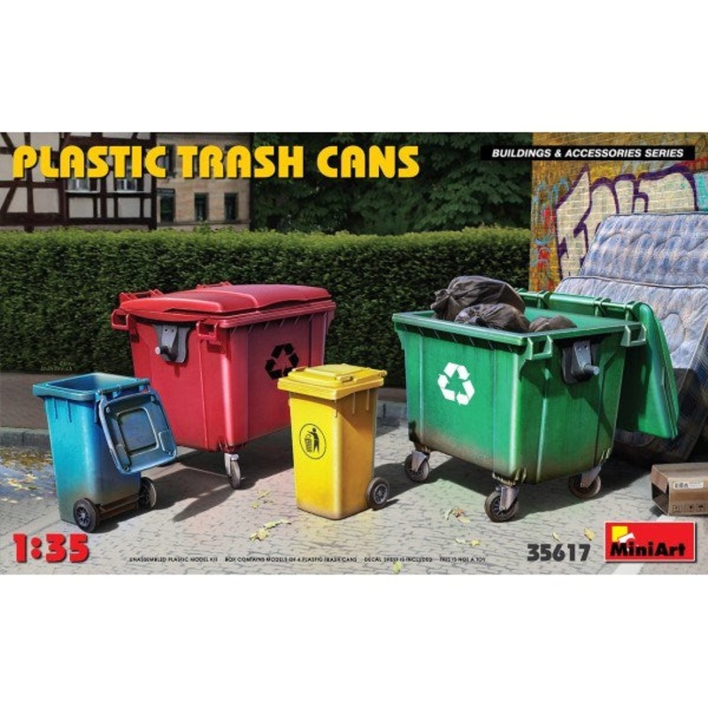 MiniArt 35617 1/35 PLASTIC TRASH CANS