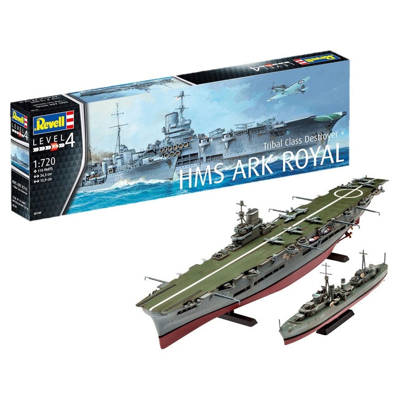 Revell 05149 1/720 HMS Ark Royal and Tribal Class Destroyer
