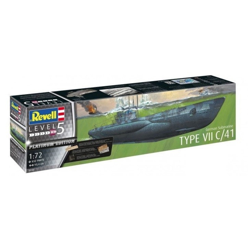 Revell 05163 1/72 GERMAN SUB TYPE VII C
