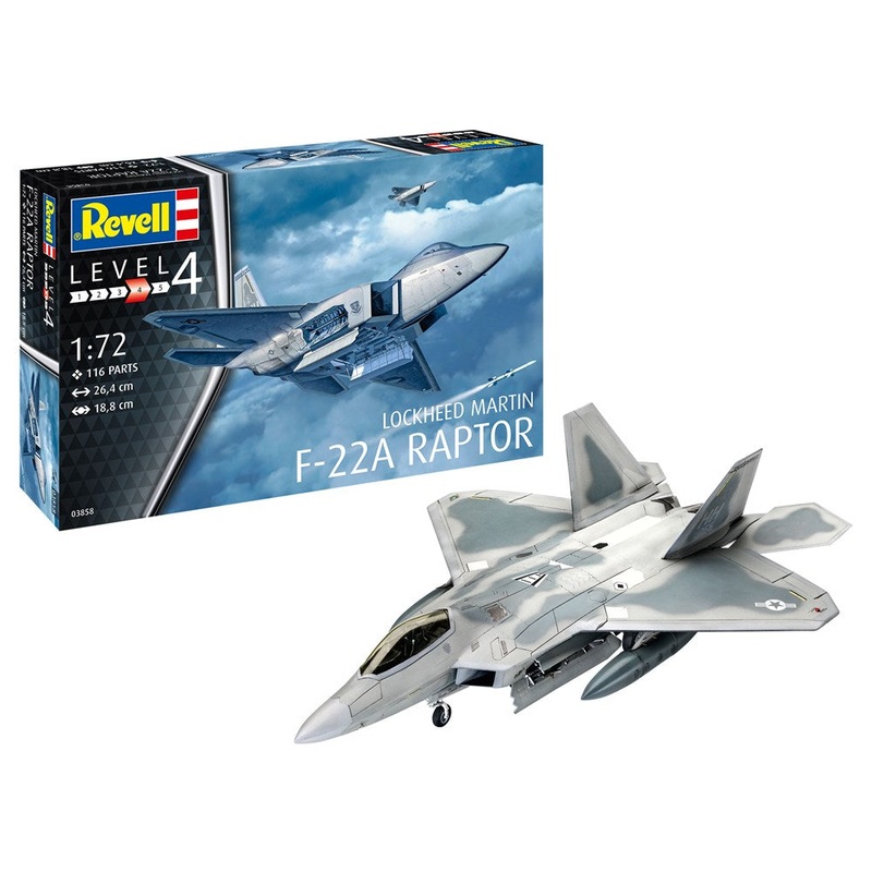 Revell 3858  1/72 Lockheed Martin F-22A Raptor