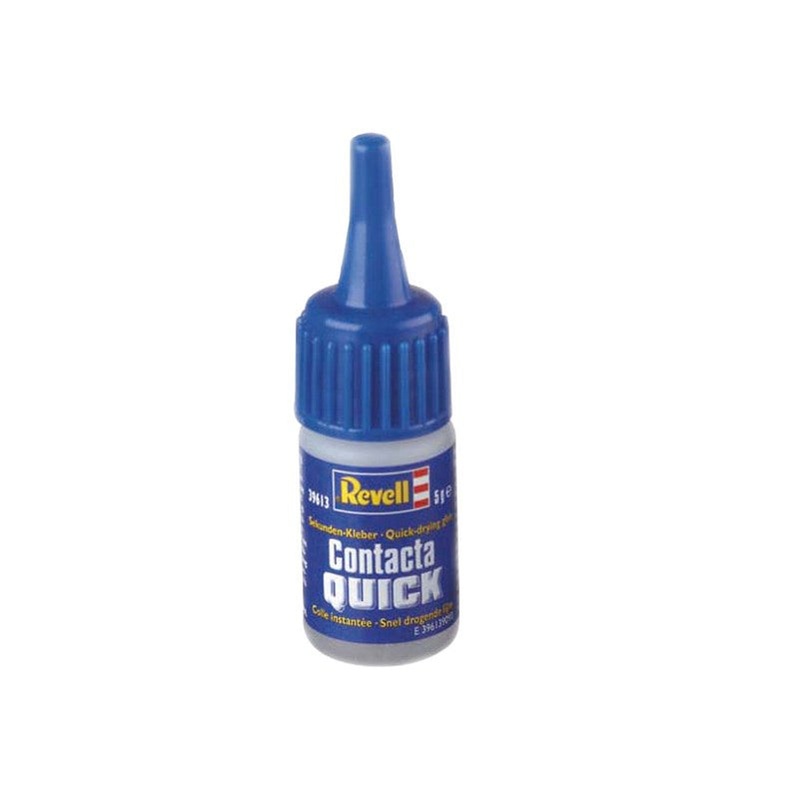 Revell 39613 Contacta Quick – Fast-Drying Glue Squeeze Bottle 5g