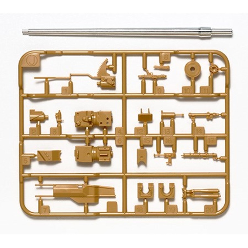 Tamiya 12664 1/35 Scale German Panther Ausf.D Metal Gun Barrel Set Detail-Up Parts Series no.64