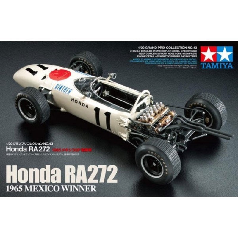 Tamiya 20043 1/20 Honda F1 RA272 – 1965 Mexico GP Winner