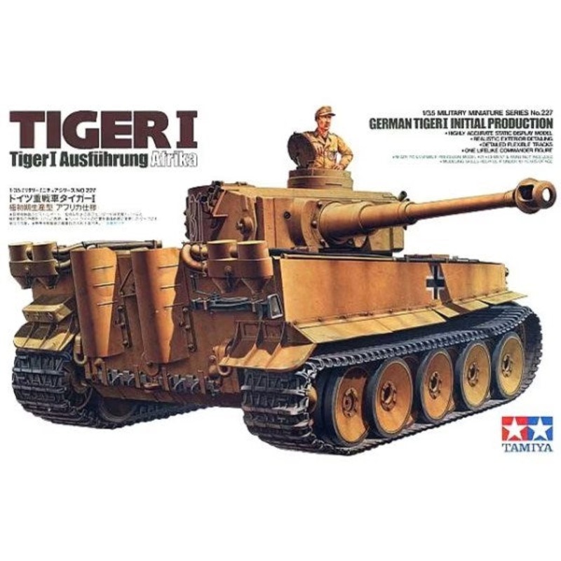 Tamiya 35227 1/35 German Tiger I Initial Production – Ausfuhrung Afrika