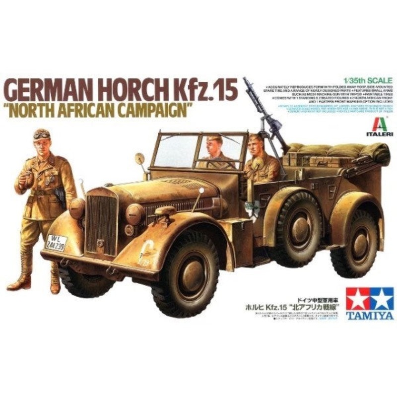 Tamiya 37015 1/35 German Horch Kfz. 15 – North African Campaign