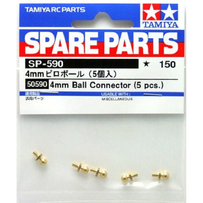 Tamiya 50590 4MM BALL CONNECTOR ( 5 PCE