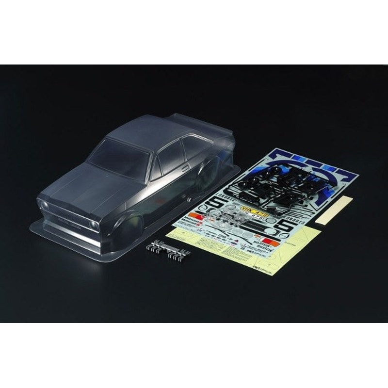 Tamiya 51658 RC Body Set: 1/10 Ford Escort Mk II Rally (M-Chassis) – Unpainted