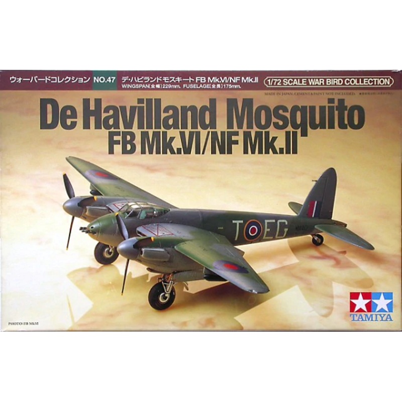 Tamiya 60747 1/72 de Havilland Mosquito FB Mk.VI/NF Mk.II