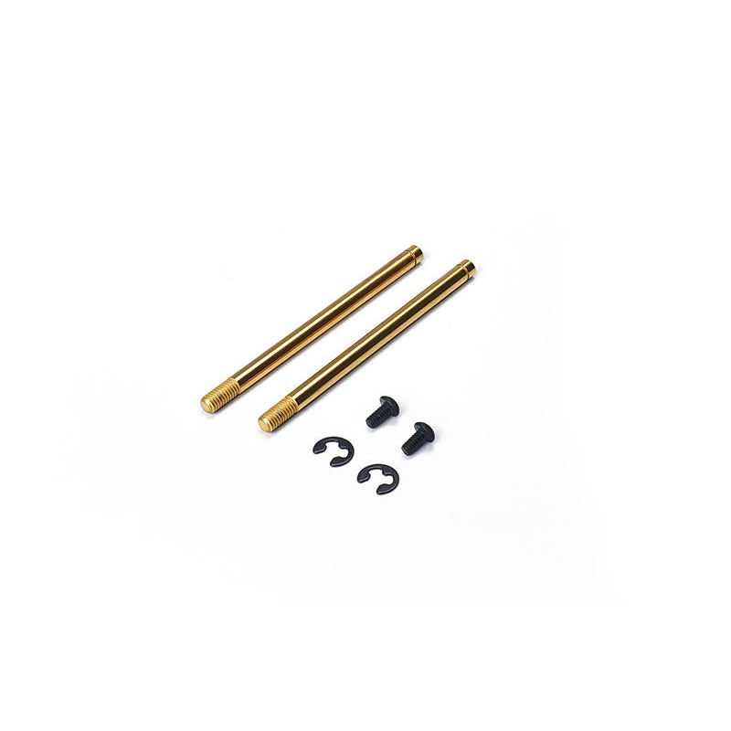 Koswork KOS04314-2 Kyosho 3x49mm New Style Ti Coating Shock Shaft (2) Mid/Turbo/Optima/Javelin/Ultima