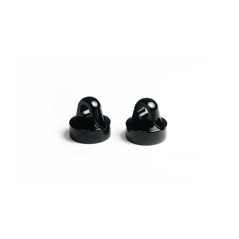 Koswork KOS04803 Alum Shock Cap for 12mm Shock Black (2) for Koswork & Tamiya