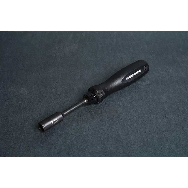 Koswork KOS13252-N7S Steel 7mm Wheel Nut Driver (For 4mm nut) (w/68mm Tip) (Alum. Tri Handle)