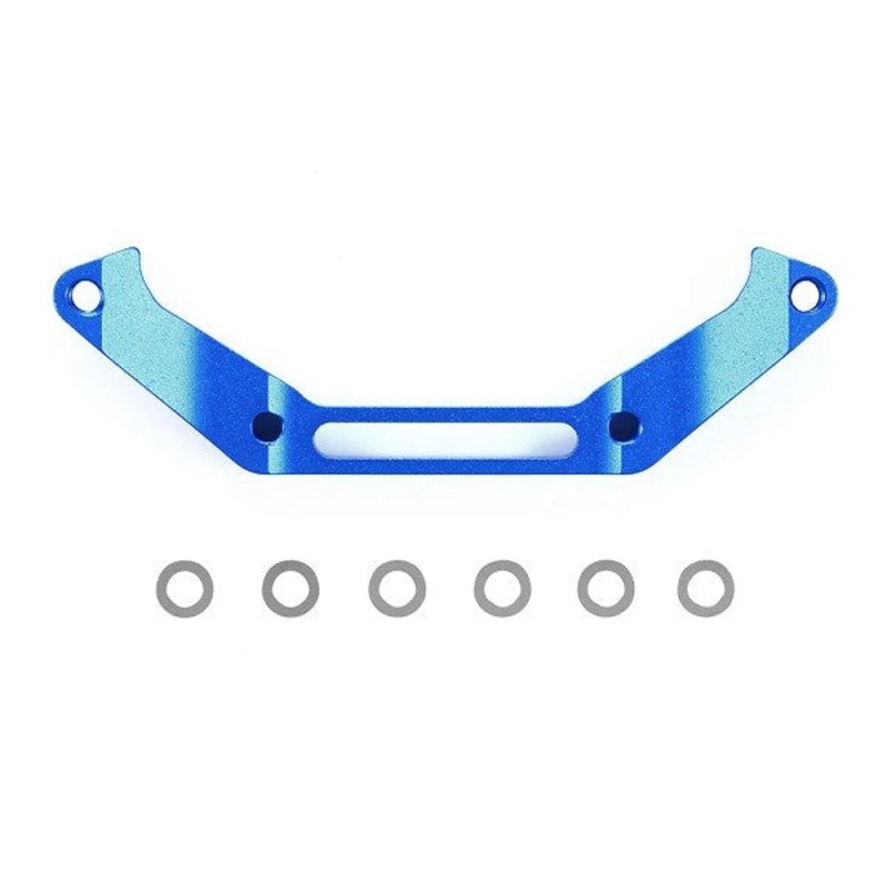 Tamiya 54957 TC-01 Aluminum Steering Bridge (Blue Anodized)