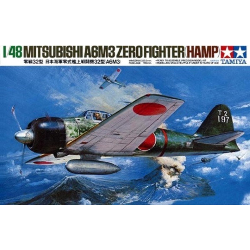 Tamiya 61025 1/48 Mitsubishi A6M3 Zero Fighter (HAMP)