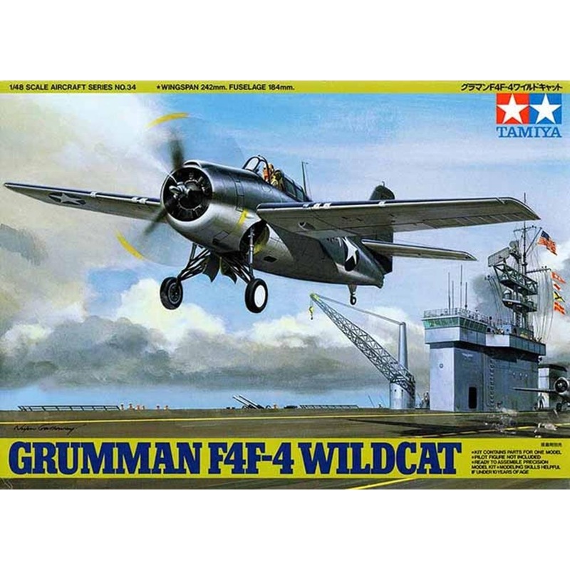 Tamiya 61034 1/48 Grumman F4F-4 Wildcat