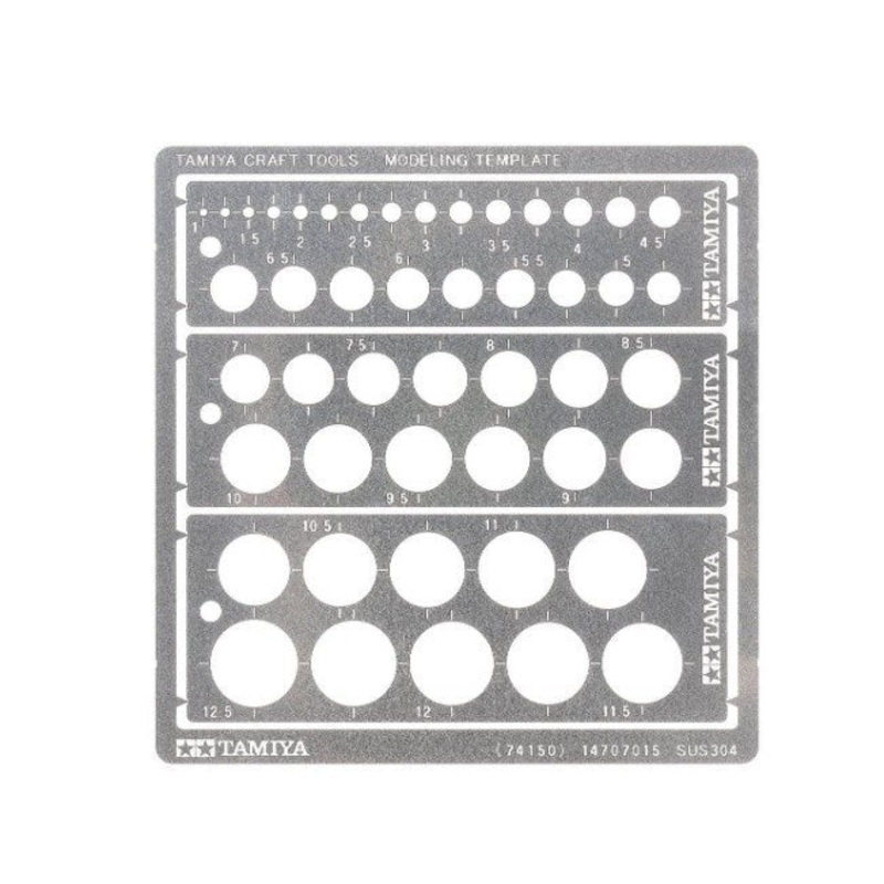 Tamiya 74150 MODELLING TEMPLATE ROUND 1-12.5