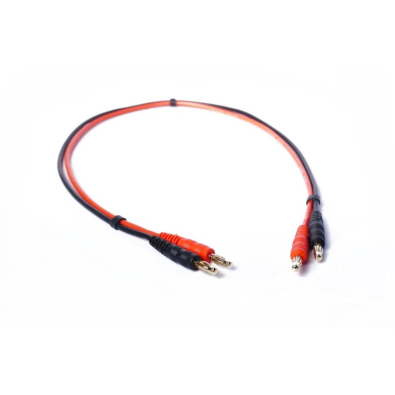 Koswork KOS05111-34 High Efficiency Power Lead/Cable (Banana to Banana 4mm Plugs) 50cm