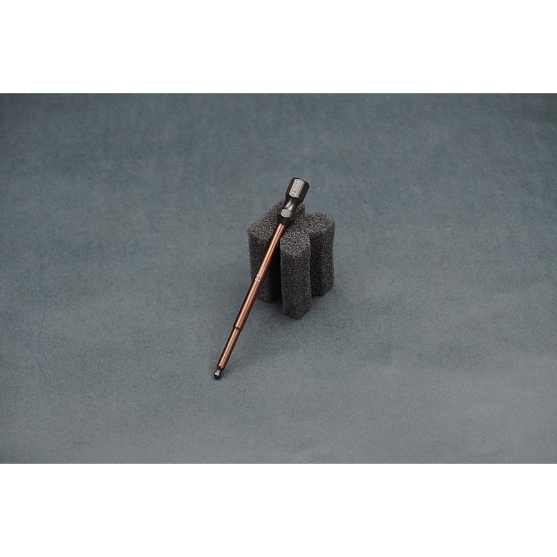 Koswork KOS13207-H25B Ball End Hex Wrench Tip 2.5x75mm 1/4 Drive Hex