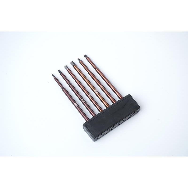 Koswork KOS13207-HSET Hex Wrench Tip Set 1.5, 2.0, 2.5, 3,0, 2.0B & 2.5B 1/4 Drive Hex