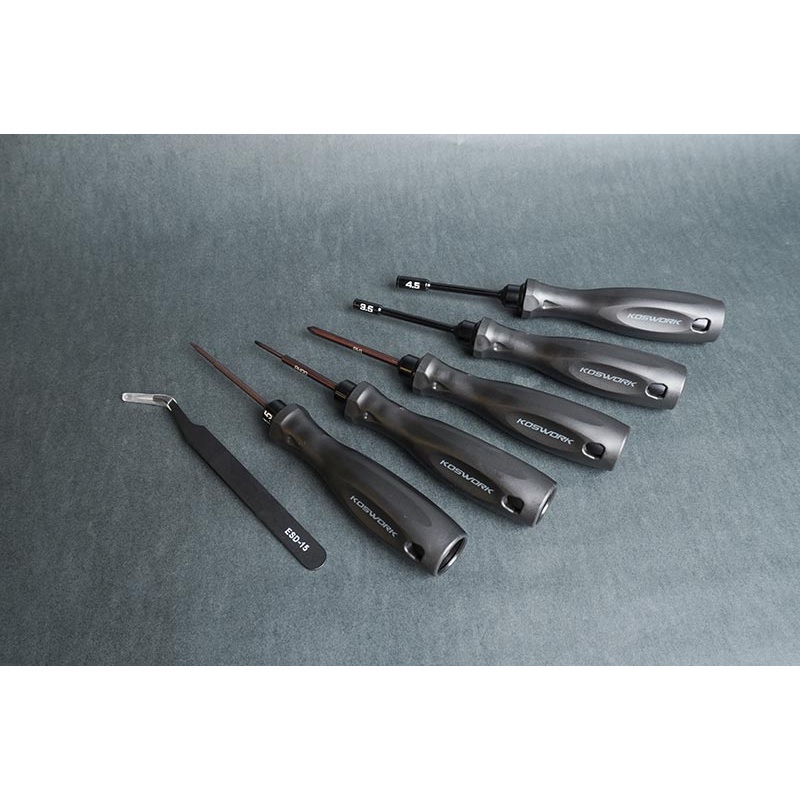 Koswork KOS13213-MINI6 Mini-Z Mini Car Tool Set (6pcs) (Light Tri Handle)