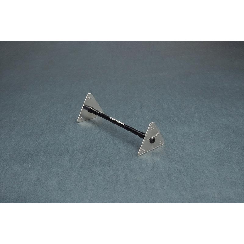 Koswork KOS13320-2528 Steel Ride Height Gauge Set (25~27mm & 28~30mm, 1/10 SC Truck & 1/8 Buggy)