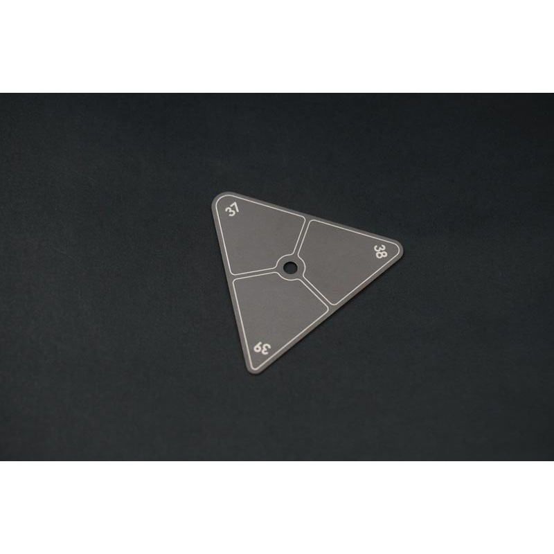 Koswork KOS13321-37 Steel Ride Height Gauge Plate (37~39mm, 1/8 Truck)