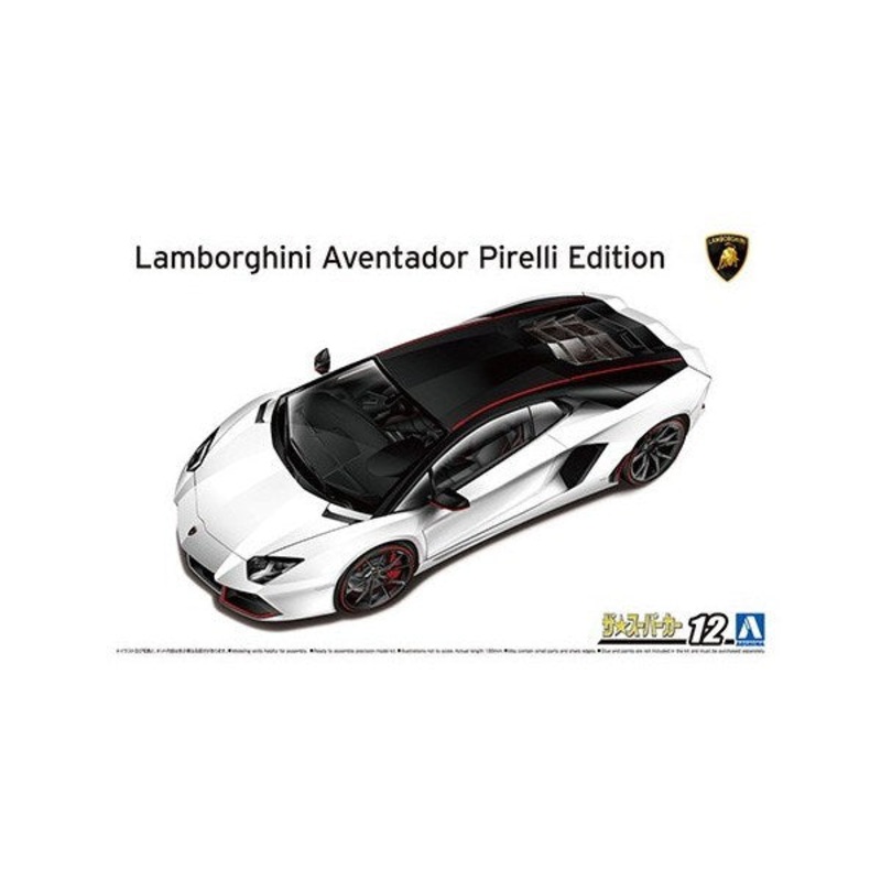 xAoshima 06121 1/24 2014 Lamborghini Aventador – Pirelli Edition