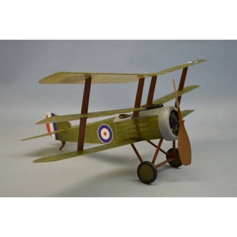 xDumas #241 Plane Kit: 18 Sopwith Triplane – Rubber Powered Flying Model