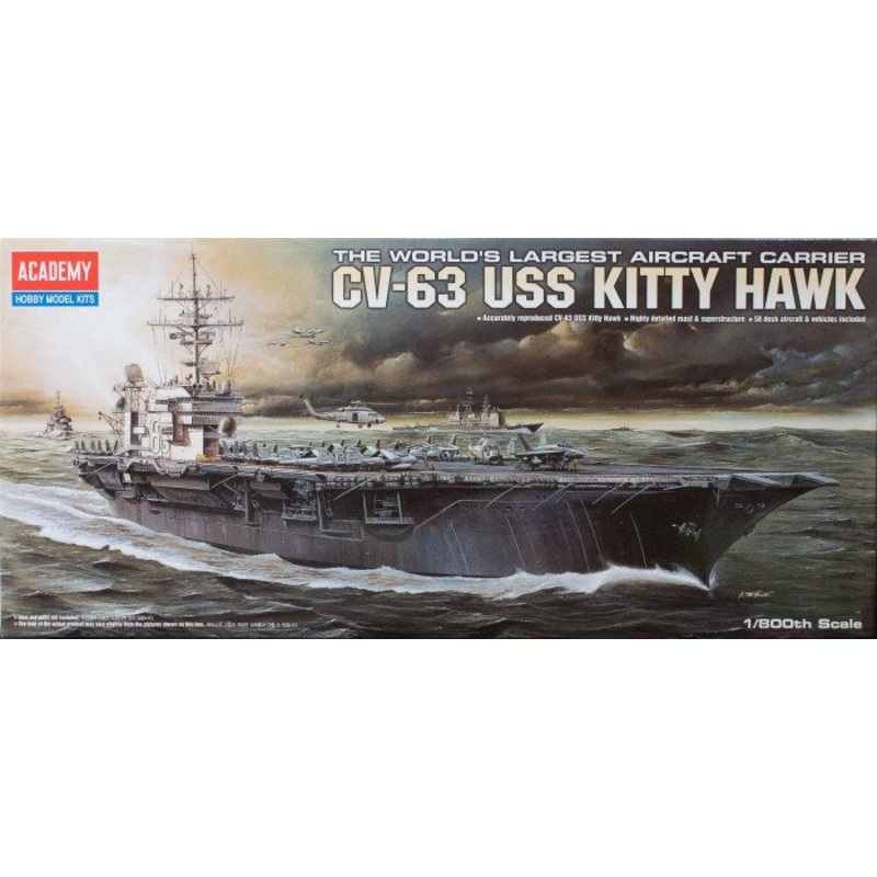 Academy 14210 1/800 USS CVN-63 KITTY HAWK