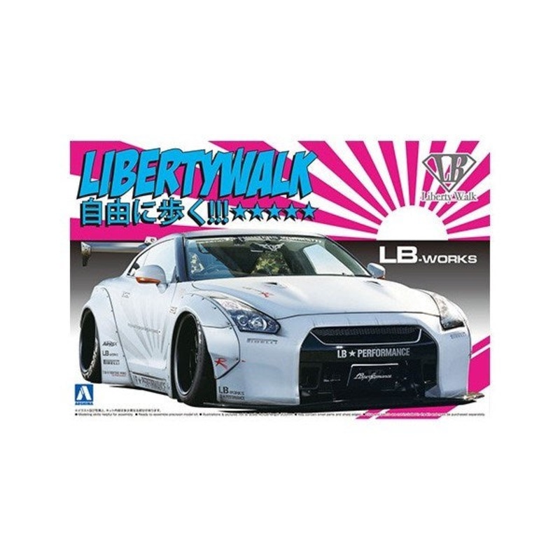 Aoshima 5403 1/24 LB-WORKS Nissan R35 GT-R Version 2 – Liberty Walk No.10