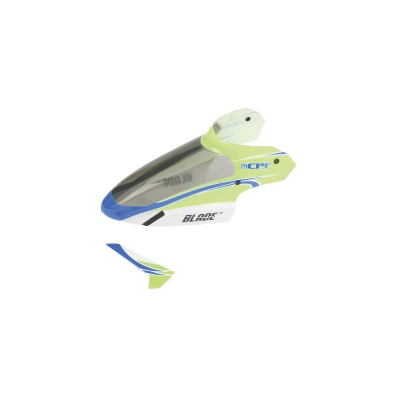 Blade BLH3519 Complete Green Canopy with Vertical Fin: mCP X