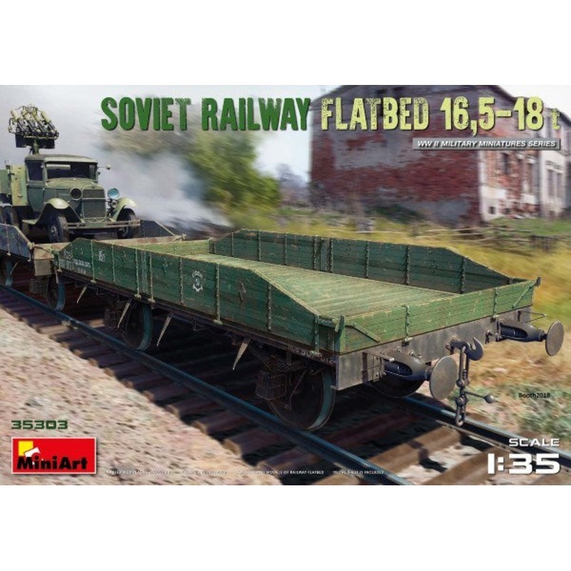 MiniArt 35303 1/35 SOV. RAILWAY FLATBED 16.5-18t