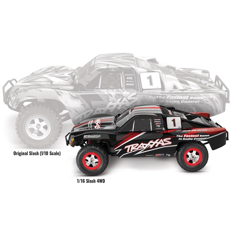 Traxxas 70054-8 – 1/16 Scale Slash: 4X4 – Short Course Truck w/USB-C